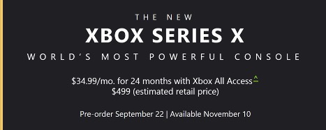 XBOX Series X Release Date & Price