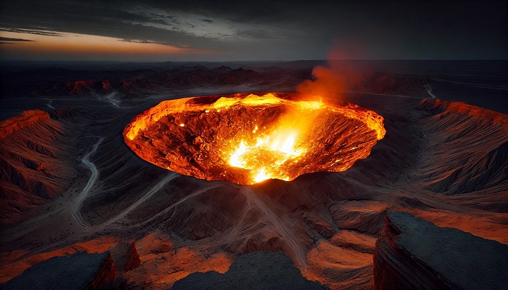 دروازه جهنم ترکمنستان (Darvaza Gas Crater)